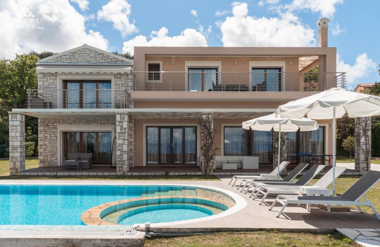 Luxury Villa Hera - Beachfront 罗达 外观 照片
